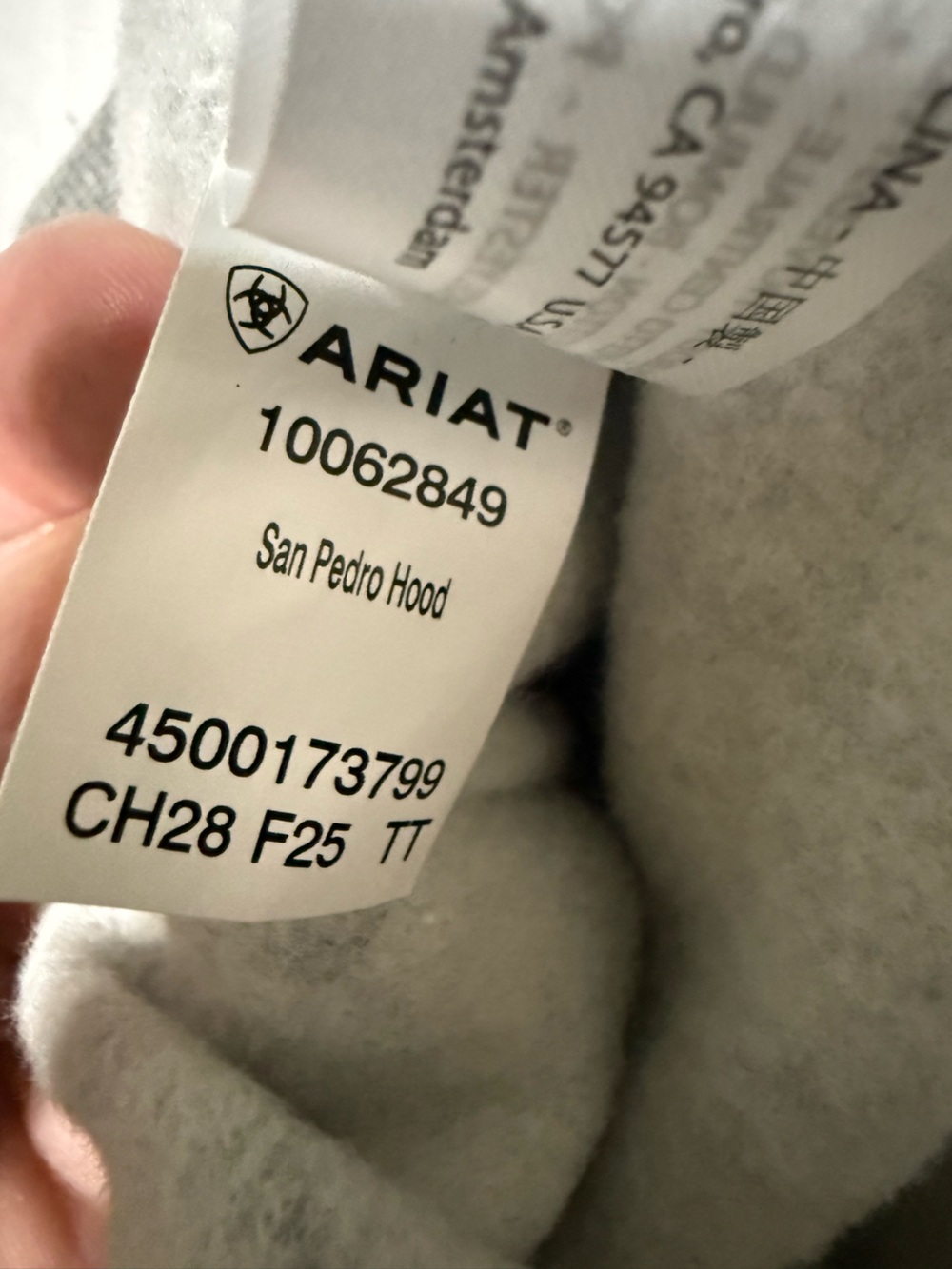 ARIAT San Pedro Women’s Gray Hoodie - Desert Mountain Cactus Print - Picture 5 of 8